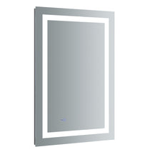 Load image into Gallery viewer, Fresca Santo 24&quot; Wide x 30&quot; Tall Bathroom Mirror w/ LED Lighting and Defogger- Fresca