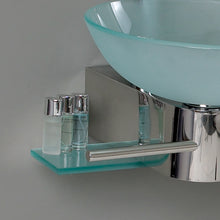 Load image into Gallery viewer, Fresca Cristallino 18&quot; Modern Glass Bathroom Vanity w/ Frosted Vessel Sink- Fresca