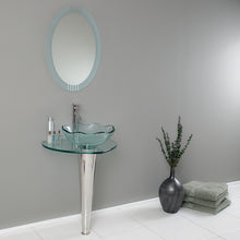 Load image into Gallery viewer, Fresca Netto 24&quot; Modern Glass Bathroom Vanity w/ Wavy Edge Vessel Sink- Fresca