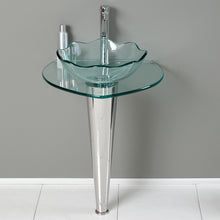 Load image into Gallery viewer, Fresca Netto 24&quot; Modern Glass Bathroom Vanity w/ Wavy Edge Vessel Sink- Fresca