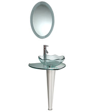 Load image into Gallery viewer, Fresca Netto 24&quot; Modern Glass Bathroom Vanity w/ Wavy Edge Vessel Sink- Fresca
