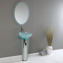 Load image into Gallery viewer, Fresca Vitale 17" Modern Glass Bathroom Vanity w/ Mirror- Fresca