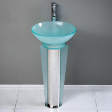 Load image into Gallery viewer, Fresca Vitale 17" Modern Glass Bathroom Vanity w/ Mirror- Fresca