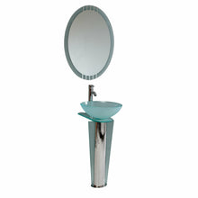 Load image into Gallery viewer, Fresca Vitale 17" Modern Glass Bathroom Vanity w/ Mirror- Fresca