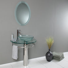 Load image into Gallery viewer, Fresca Attrazione 30&quot; Modern Glass Bathroom Vanity w/ Frosted Edge Mirror- Fresca