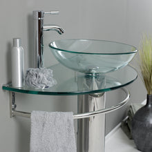 Load image into Gallery viewer, Fresca Attrazione 30&quot; Modern Glass Bathroom Vanity w/ Frosted Edge Mirror- Fresca
