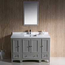 Load image into Gallery viewer, Fresca Oxford 48&quot; Gray Traditional Bathroom Vanity- Fresca