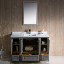 Load image into Gallery viewer, Fresca Oxford 48&quot; Gray Traditional Bathroom Vanity- Fresca