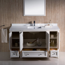 Load image into Gallery viewer, Fresca Oxford 54&quot; Antique White Traditional Bathroom Vanity- Fresca