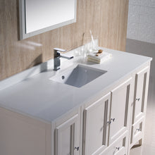 Load image into Gallery viewer, Fresca Oxford 54&quot; Antique White Traditional Bathroom Vanity- Fresca