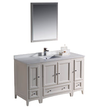Load image into Gallery viewer, Fresca Oxford 54&quot; Antique White Traditional Bathroom Vanity- Fresca