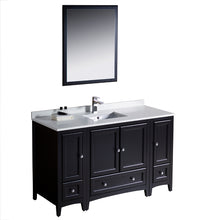 Load image into Gallery viewer, Fresca Oxford 54&quot; Espresso Traditional Bathroom Vanity- Fresca