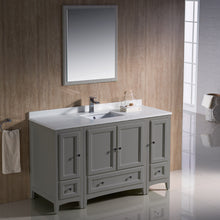 Load image into Gallery viewer, Fresca Oxford 54&quot; Gray Traditional Bathroom Vanity- Fresca