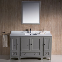 Load image into Gallery viewer, Fresca Oxford 54&quot; Gray Traditional Bathroom Vanity- Fresca