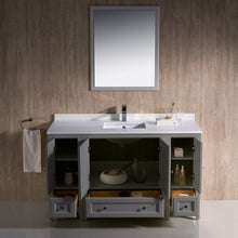 Load image into Gallery viewer, Fresca Oxford 54&quot; Gray Traditional Bathroom Vanity- Fresca