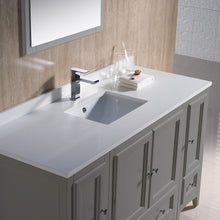 Load image into Gallery viewer, Fresca Oxford 54&quot; Gray Traditional Bathroom Vanity- Fresca