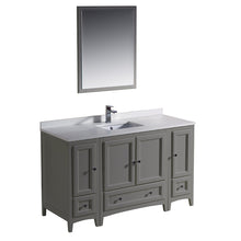 Load image into Gallery viewer, Fresca Oxford 54&quot; Gray Traditional Bathroom Vanity- Fresca