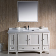 Load image into Gallery viewer, Fresca Oxford 60&quot; Antique White Traditional Bathroom Vanity- Fresca