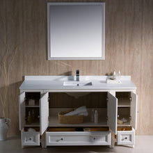 Load image into Gallery viewer, Fresca Oxford 60&quot; Antique White Traditional Bathroom Vanity- Fresca