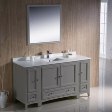 Load image into Gallery viewer, Fresca Oxford 60&quot; Gray Traditional Bathroom Vanity- Fresca