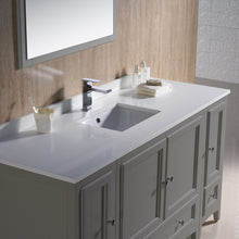 Load image into Gallery viewer, Fresca Oxford 60&quot; Gray Traditional Bathroom Vanity- Fresca