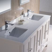 Load image into Gallery viewer, Fresca Oxford 60&quot; Antique White Traditional Double Sink Bathroom Vanity- Fresca