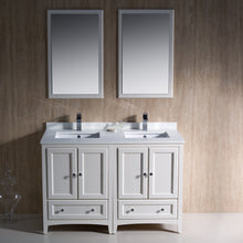 Load image into Gallery viewer, Fresca Oxford 48&quot; Antique White Traditional Double Sink Bathroom Vanity- Fresca
