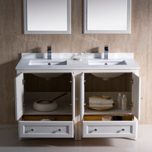 Load image into Gallery viewer, Fresca Oxford 48&quot; Antique White Traditional Double Sink Bathroom Vanity- Fresca