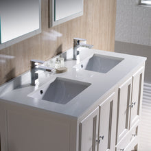 Load image into Gallery viewer, Fresca Oxford 48&quot; Antique White Traditional Double Sink Bathroom Vanity- Fresca