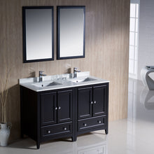 Load image into Gallery viewer, Fresca Oxford 48&quot; Espresso Traditional Double Sink Bathroom Vanity- Fresca