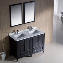Load image into Gallery viewer, Fresca Oxford 48&quot; Espresso Traditional Double Sink Bathroom Vanity- Fresca