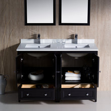 Load image into Gallery viewer, Fresca Oxford 48&quot; Espresso Traditional Double Sink Bathroom Vanity- Fresca