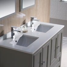 Load image into Gallery viewer, Fresca Oxford 48&quot; Gray Traditional Double Sink Bathroom Vanity- Fresca