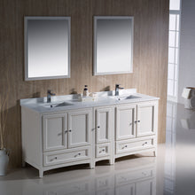 Load image into Gallery viewer, Fresca Oxford 72&quot; Antique White Traditional Double Sink Bathroom Vanity- Fresca