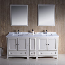 Load image into Gallery viewer, Fresca Oxford 72&quot; Antique White Traditional Double Sink Bathroom Vanity- Fresca