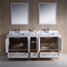 Load image into Gallery viewer, Fresca Oxford 72&quot; Antique White Traditional Double Sink Bathroom Vanity- Fresca