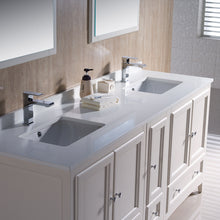 Load image into Gallery viewer, Fresca Oxford 72&quot; Antique White Traditional Double Sink Bathroom Vanity- Fresca