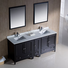 Load image into Gallery viewer, Fresca Oxford 72&quot; Espresso Traditional Double Sink Bathroom Vanity- Fresca