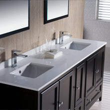 Load image into Gallery viewer, Fresca Oxford 72&quot; Espresso Traditional Double Sink Bathroom Vanity- Fresca