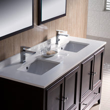 Load image into Gallery viewer, Fresca Oxford 60&quot; Mahogany Traditional Double Sink Bathroom Vanity- Fresca