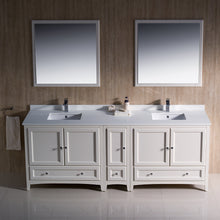 Load image into Gallery viewer, Fresca Oxford 84&quot; Antique White Traditional Double Sink Bathroom Vanity- Fresca