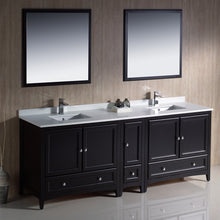 Load image into Gallery viewer, Fresca Oxford 84&quot; Espresso Traditional Double Sink Bathroom Vanity- Fresca