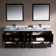 Load image into Gallery viewer, Fresca Oxford 84&quot; Espresso Traditional Double Sink Bathroom Vanity- Fresca