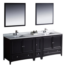 Load image into Gallery viewer, Fresca Oxford 84&quot; Espresso Traditional Double Sink Bathroom Vanity- Fresca