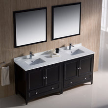 Load image into Gallery viewer, Fresca Oxford 72&quot; Espresso Traditional Double Sink Bathroom Vanity- Fresca
