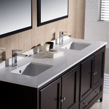 Load image into Gallery viewer, Fresca Oxford 72&quot; Espresso Traditional Double Sink Bathroom Vanity- Fresca