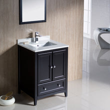 Load image into Gallery viewer, Fresca Oxford 24&quot; Espresso Traditional Bathroom Vanity- Fresca