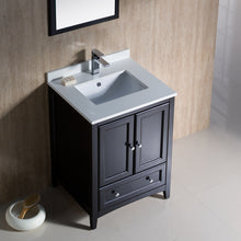 Load image into Gallery viewer, Fresca Oxford 24&quot; Espresso Traditional Bathroom Vanity- Fresca