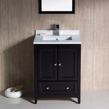Load image into Gallery viewer, Fresca Oxford 24&quot; Espresso Traditional Bathroom Vanity- Fresca
