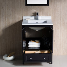 Load image into Gallery viewer, Fresca Oxford 24&quot; Espresso Traditional Bathroom Vanity- Fresca